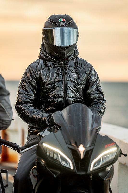 SHADOWS GLOSSY PUFFER JACKET