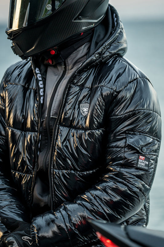 SHADOWS GLOSSY PUFFER JACKET