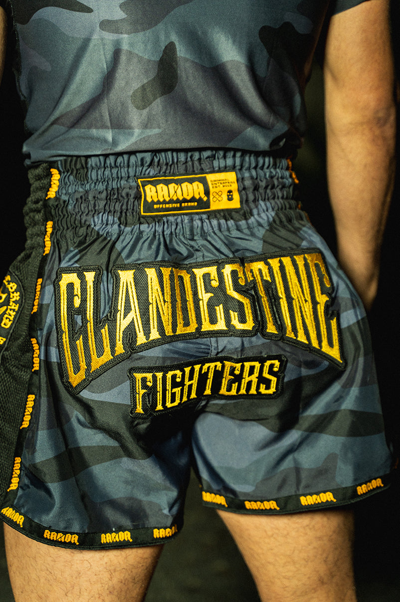 CLANDESTINE FIGHTERS MUAY THAI SHORT