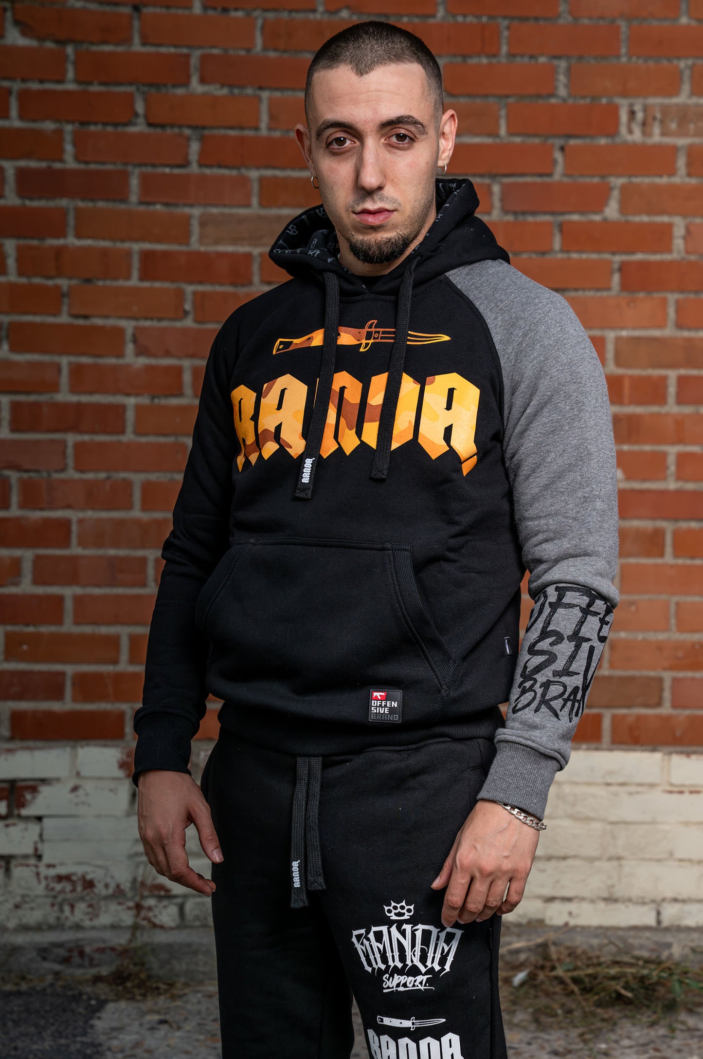 ORANGECAMO BALACLAVA HOODIE
