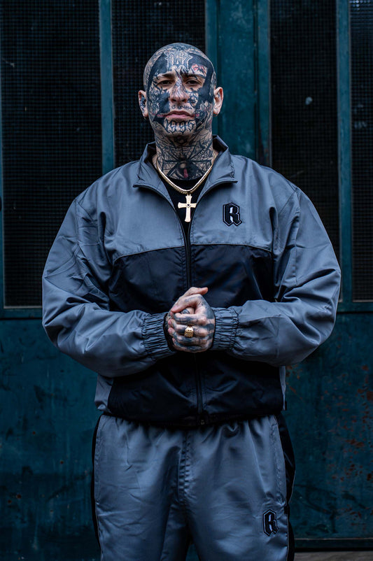 GREY SHIELD REFLECTIVE TRACKSUIT