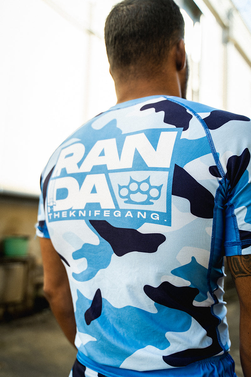 THE KNIFE GANG RASHGUARD [LIGHT BLUECAMO]