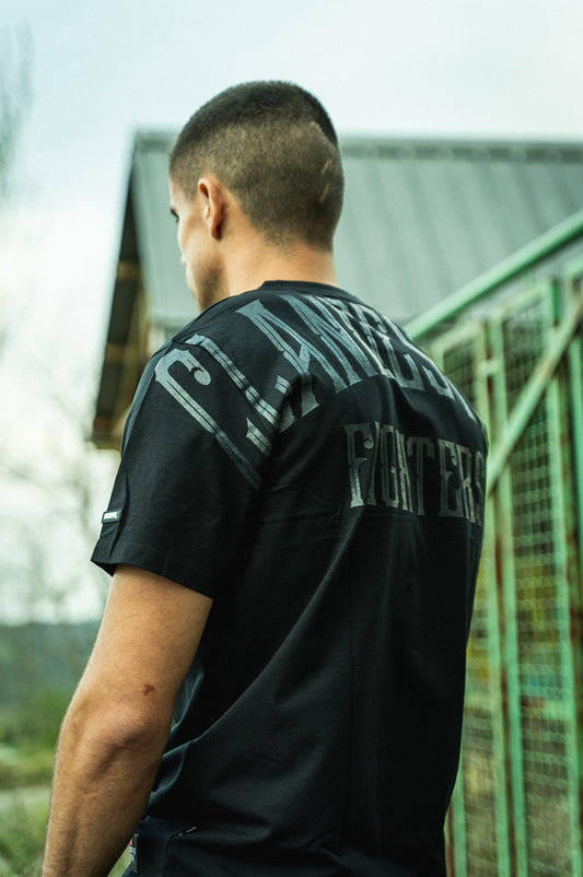 CLANDESTINE FIGHTERS [BLACK ON BLACK EDITION] T-SHIRT