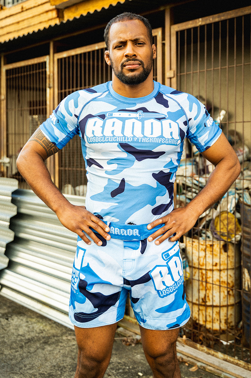 THE KNIFE GANG MMA SHORT [LIGHT BLUECAMO]