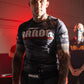 THE KNIFE GANG RASHGUARD [BLACKCAMO & RED]