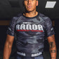 THE KNIFE GANG RASHGUARD [BLACKCAMO & RED]
