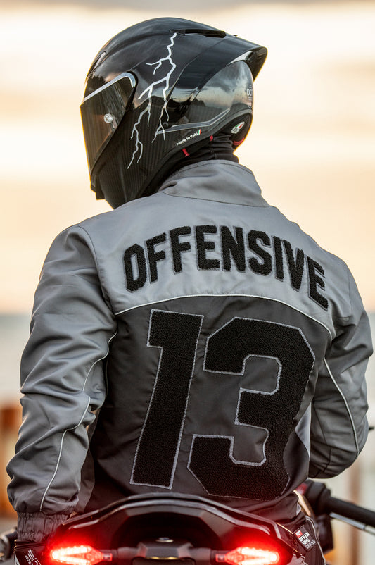 GREY SHIELD REFLECTIVE TRACKSUIT