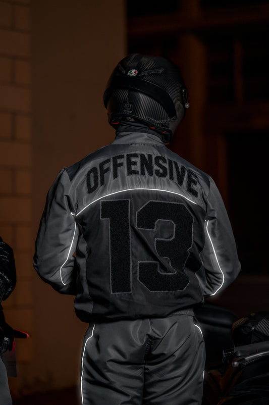 GREY SHIELD REFLECTIVE TRACKSUIT