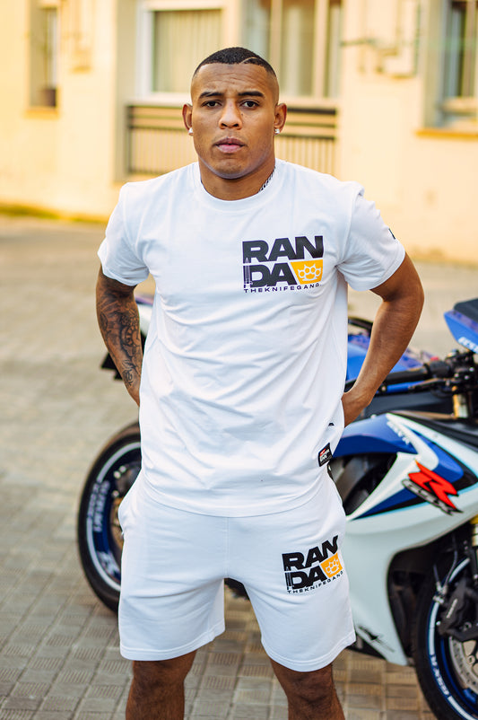 THE KNIFE GANG [WHITE&ORANGE] T-SHIRT